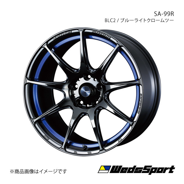 WedsSport/SA-99R 86 ZN6 GR アルミホイール1本【18×7.5J 5-100 INSET45 BLC2】0073899_画像1