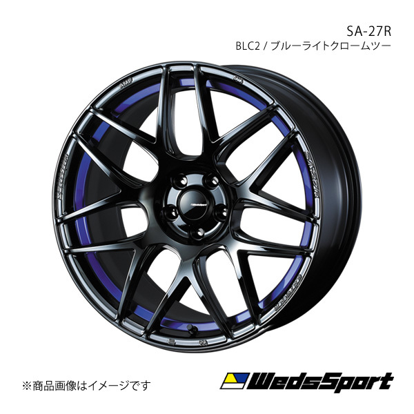 WedsSport/SA-27R クラウン 220/H20系 4WD アルミホイール1本【18×8.0J 5-114.3 INSET42 BLC2】0074234_画像1