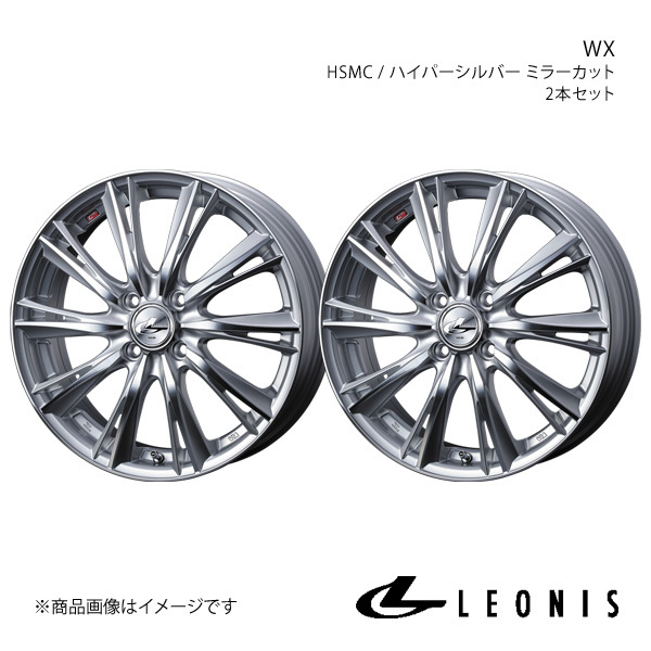 LEONIS/WX パッソ 30系 FF アルミホイール2本セット【15×5.5J 4-100 INSET43 HSMC】0033862×2_画像1