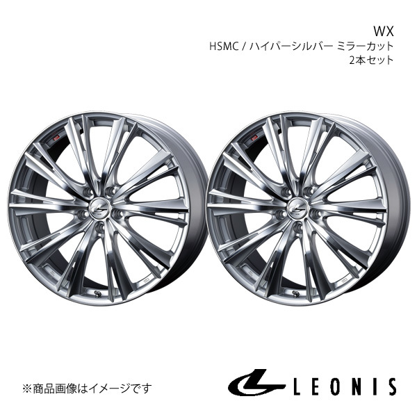 LEONIS/WX シエンタ 170系 アルミホイール2本セット【17×7.0J 5-100 INSET47 HSMC】0033886×2_画像1