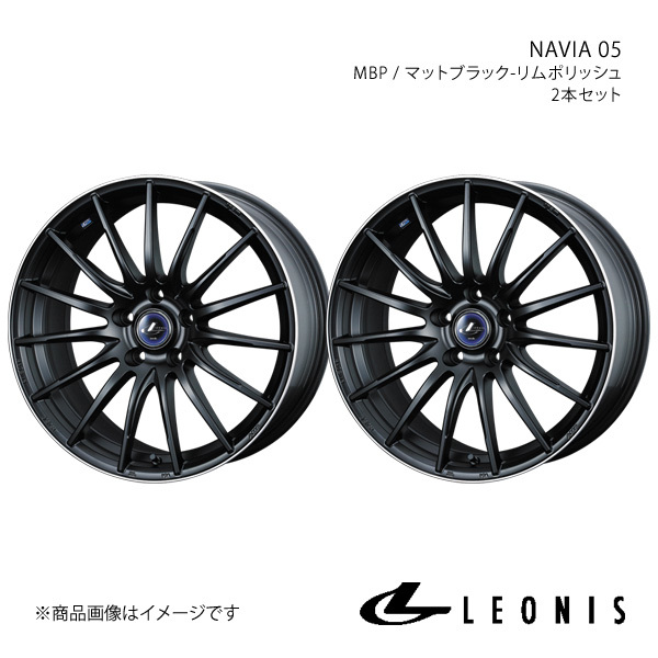 LEONIS/NAVIA 05 インプレッサWRX STI GDB brembo E型～ 純正タイヤ(235/40-18) ホイール2本【18×8.0J 5-114.3 INSET42 MBP】0036282×2_画像1