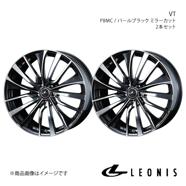 LEONIS/VT フーガ Y51 FR アルミホイール2本セット【19×8.0J 5-114.3 INSET43 PBMC】0036378×2_画像1