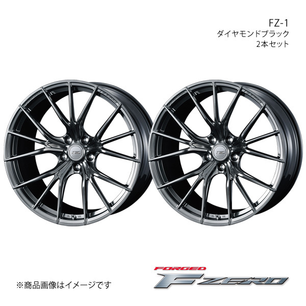 F ZERO/FZ-1 ムラーノ Z50 アルミホイール2本セット【19×8.0J 5-114.3 INSET48 ダイヤモンドブラック】0038973×2_画像1