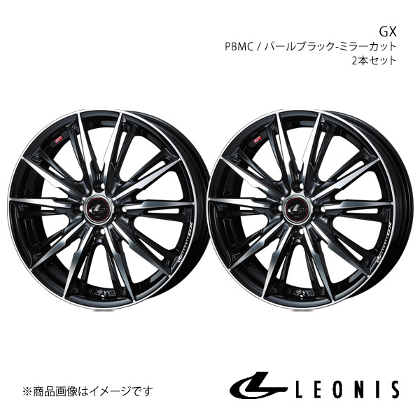 LEONIS/GX ワゴンR MH23S アルミホイール2本セット【16×5.0J 4-100 INSET45 PBMC】0039339×2_画像1