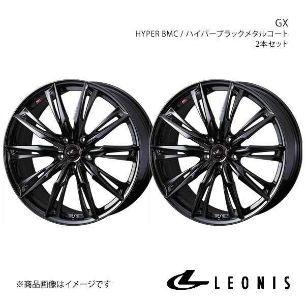 LEONIS/GX エルグランド E51 4WD 純正タイヤサイズ(245/40-19) アルミホイール2本セット【19×8.0J 5-114.3 INSET43 HYPER BMC】0040962×2_画像1