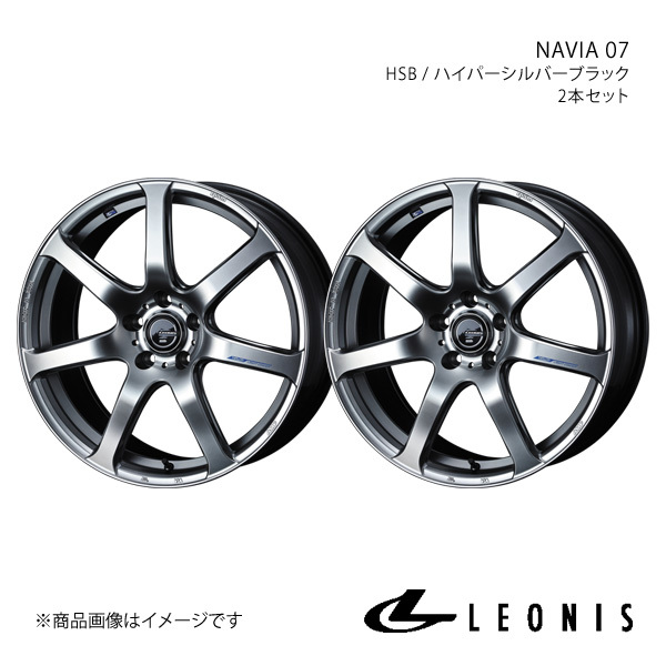 LEONIS/NAVIA 07 WRX S4 VAG 純正タイヤサイズ(225/45-18) アルミホイール2本セット【18×8.0J 5-114.3 INSET42 HSB】0039581×2_画像1