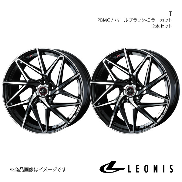 LEONIS/IT シーマ F50 4WD アルミホイール2本セット【16×6.5J 5-114.3 INSET40 PBMC】0040579×2