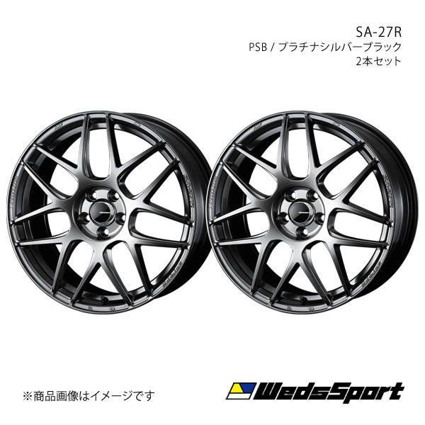 WedsSport/SA-27R スペイド 140系 FF 14インチ車 アルミホイール2本セット【16×6.5J 4-100 INSET42 PSB】0074205×2_画像1