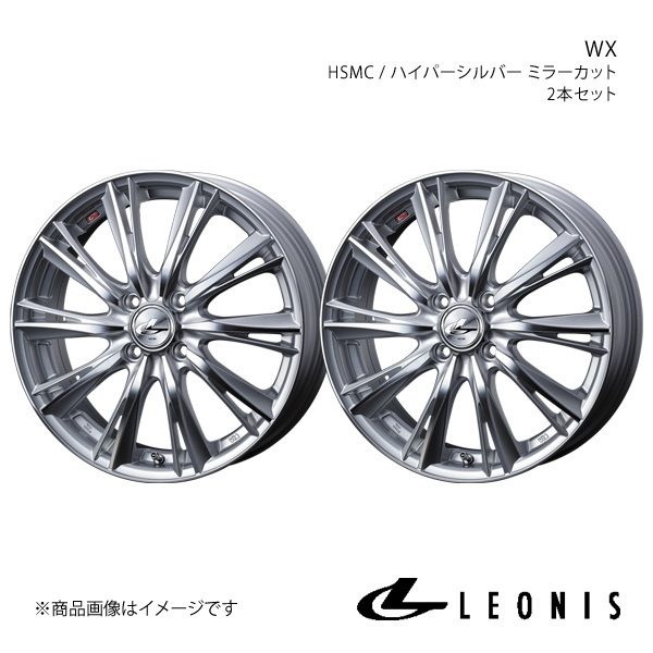 LEONIS/WX アクア K10系 4WD 純正タイヤサイズ(205/45-17) アルミホイール2本セット【17×7.0J 4-100 INSET45 HSMC】0033881×2_画像1