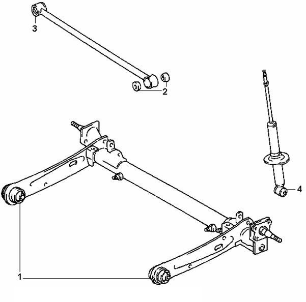 SIBERIAN BUSHING/シベリアンブッシング ラテラルロッド用ウレタンブッシュ カローラ2 EL41 Rr サスペンション 2個 1-11-1649 90385-18015_画像3