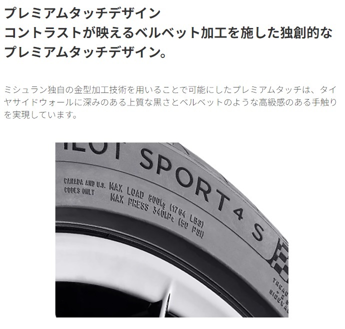 MICHELIN PILOT SPORT 4S Acoustic 265/40R20 (Y) 2本 夏タイヤ スポーツタイヤ ミシュラン パイロットスポーツ4S_画像3