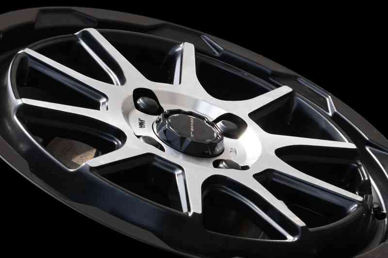 LEONIS/SK ヴィッツ 90系 RS 16インチ車 アルミホイール1本【16×6.0J 4-100 INSET50 PBMC(パールブラック ミラーカット)】0039051_画像9