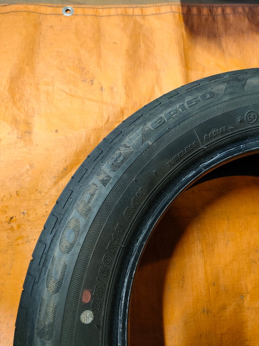 【NR0108】BRIDGESTONE ECOPIA EP150 185/60R15 ノーマルタイヤ2本のみ_画像4