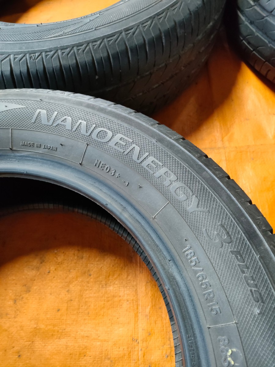 【G0109】TOYO NANOENERGY3PLUS 185/65R15 ノーマルタイヤ4本セットの画像4