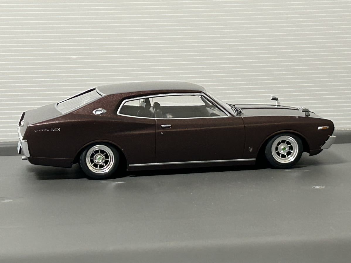 アオシマ 1/24 日産ローレル SGX プラモデル ピラー修正 完成品 旧車_画像6