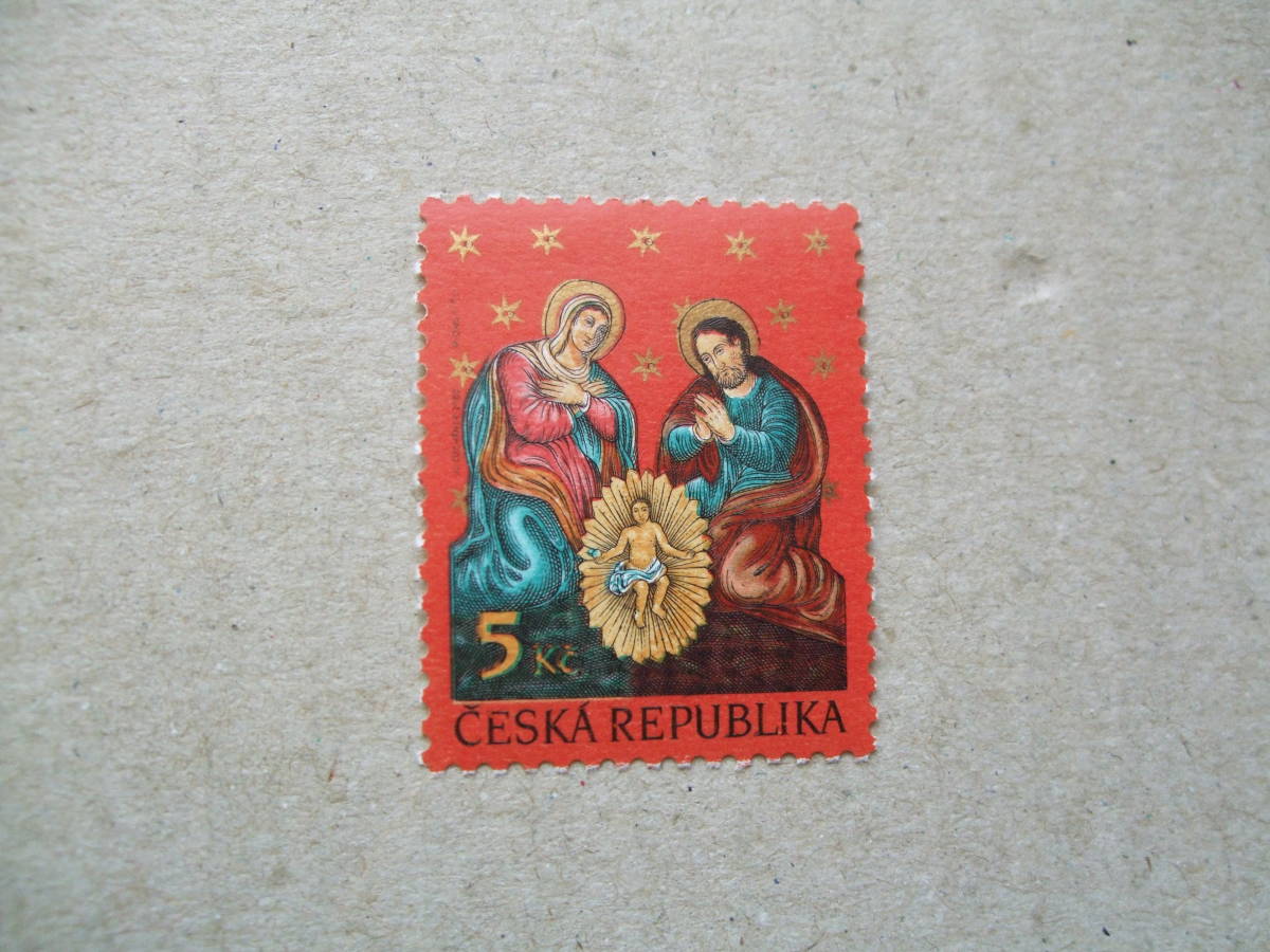 チェコ　２０００年　クリスマス切手　１種完　未使用美品_画像1