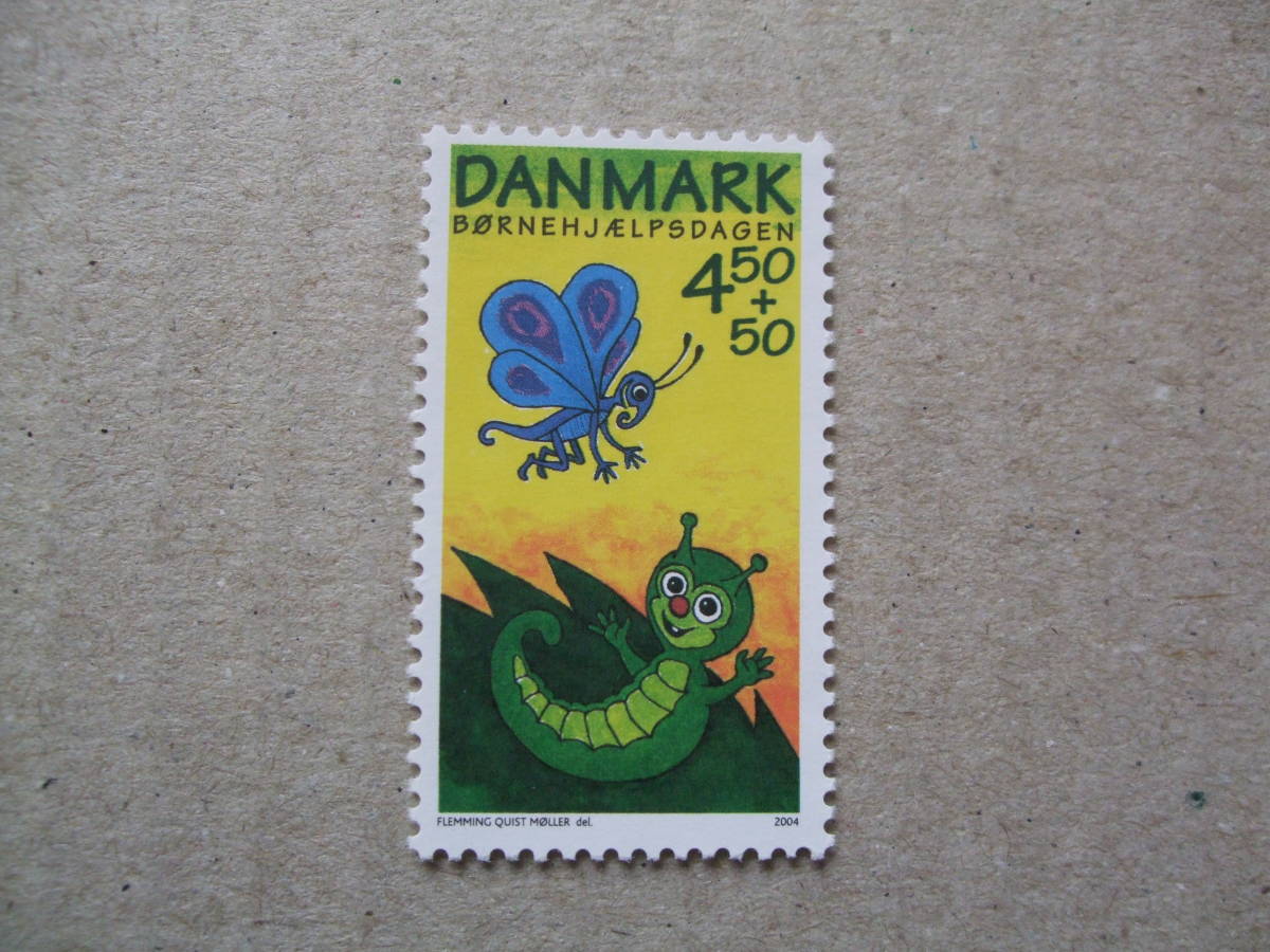 デンマーク　２００４年　児童福祉　１種完　未使用美品_画像1