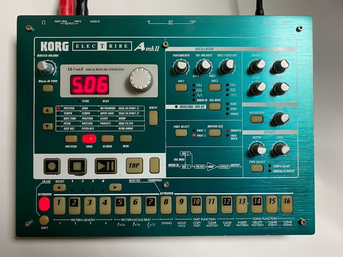 KORG ELECTRIBE EA-1 mkⅡ コルグ エレクトライブ シンセサイザー 音源モジュール　シーケンサー_画像1