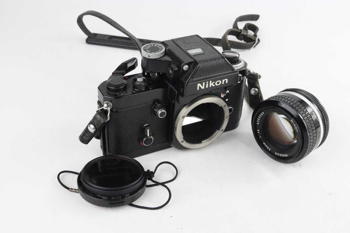 Nikon F2A Photomic ニコン F2Aフォトミック ブラック Nikon Nikkor ニッコール 50mm 1.4 AIS【難あり品】★F_画像1