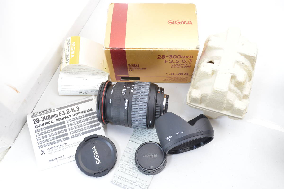 SIGMA 28-300mm F3.5-6.3 COMPACT HYPERZOOM for NIKON AF D アンティーク 骨董_画像1