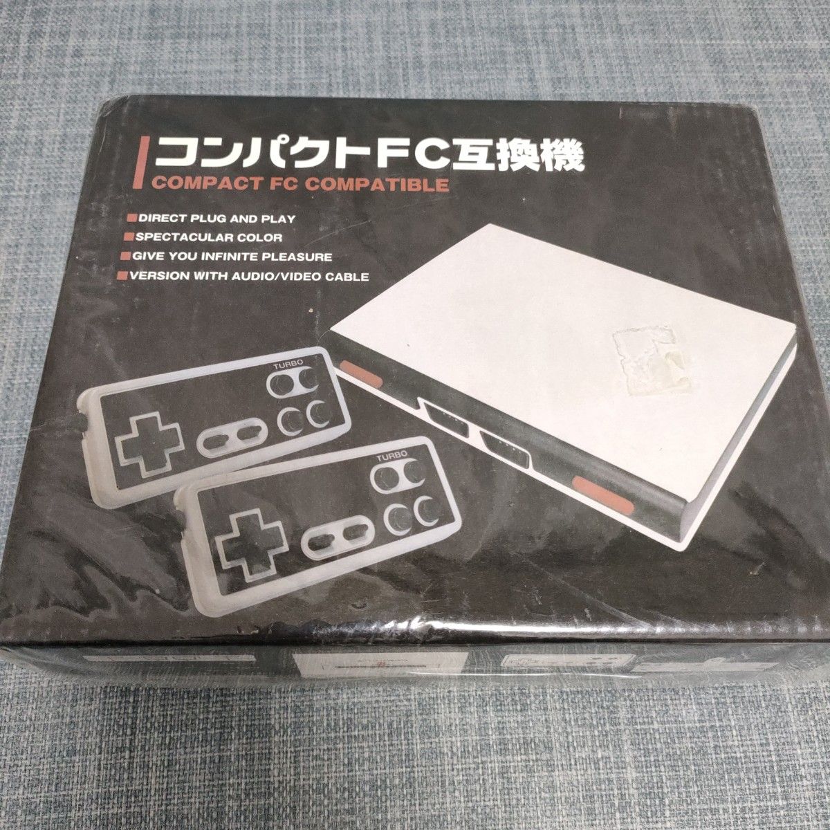 【中古扱】ファミコンソフト4本　コンパクトFC互換機付②