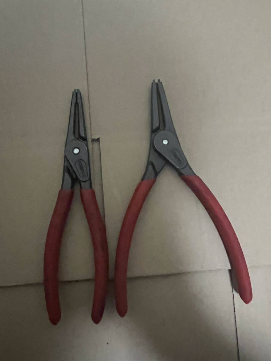 KNIPEX クニペックス スナップリングプライヤー 穴用 軸用セットの画像1