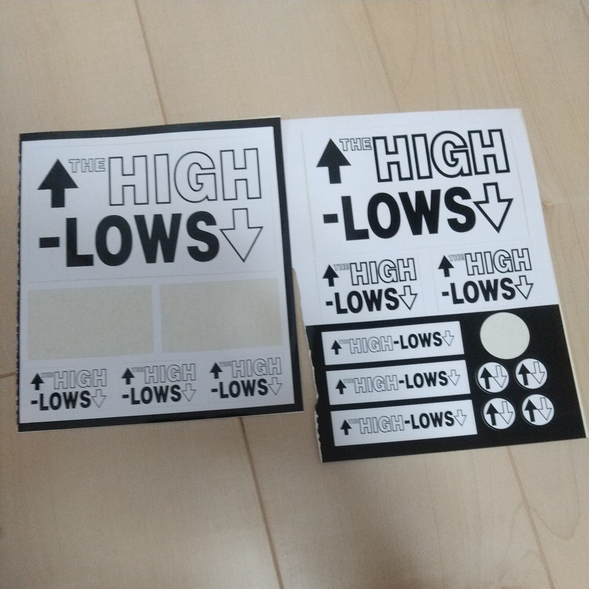 ↑THE HIGH-LOWS↓ ステッカーセット_画像1