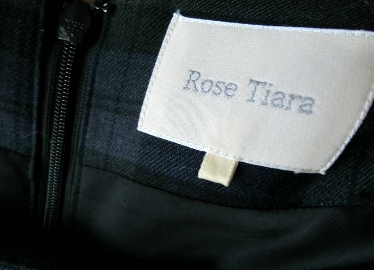【大きいサイズ】Rose Tiara ローズティアラ◆上品チェック柄 ワンピース ◆ サイズ４2_画像6