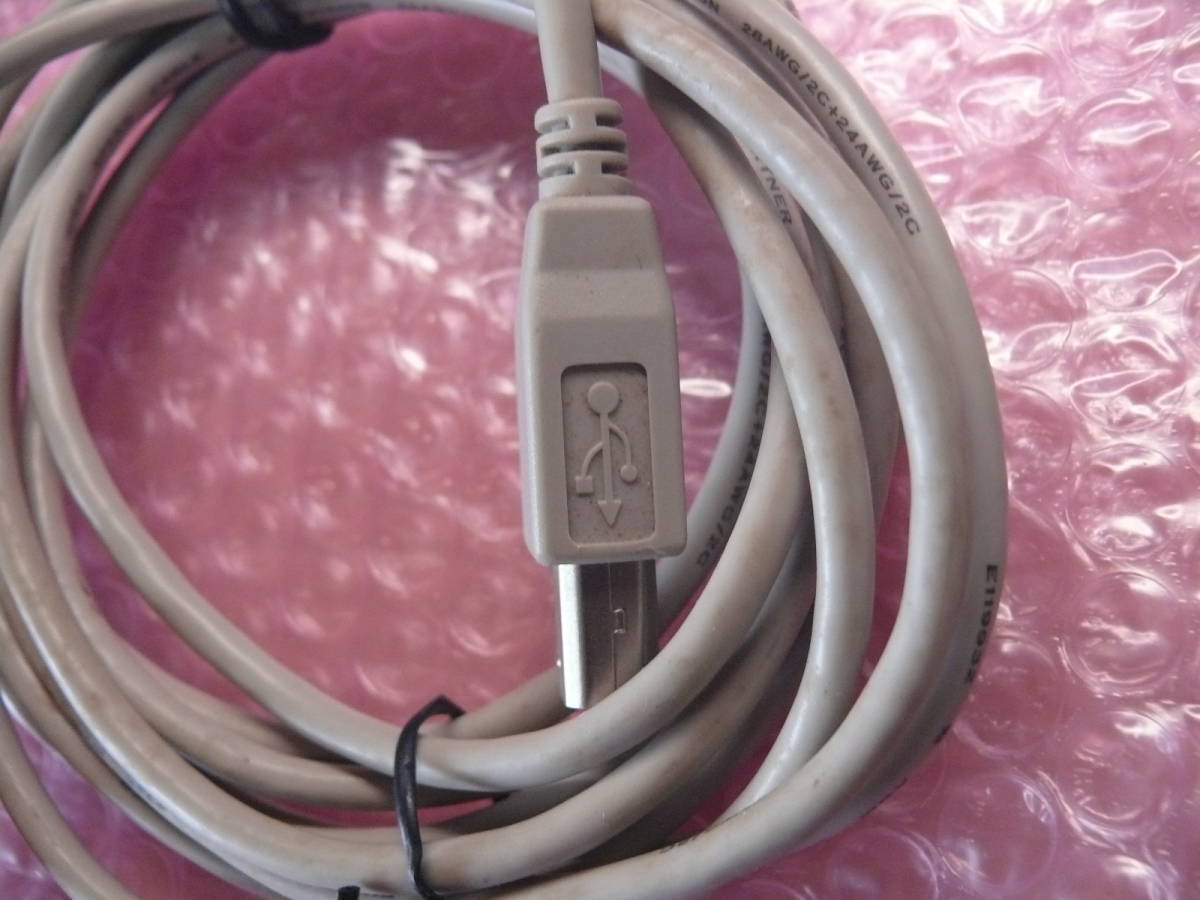 【USBケーブル　3メートル】　中古　即決あり　USBケーブル　A-Bタイプ　プリンター接続用_画像3