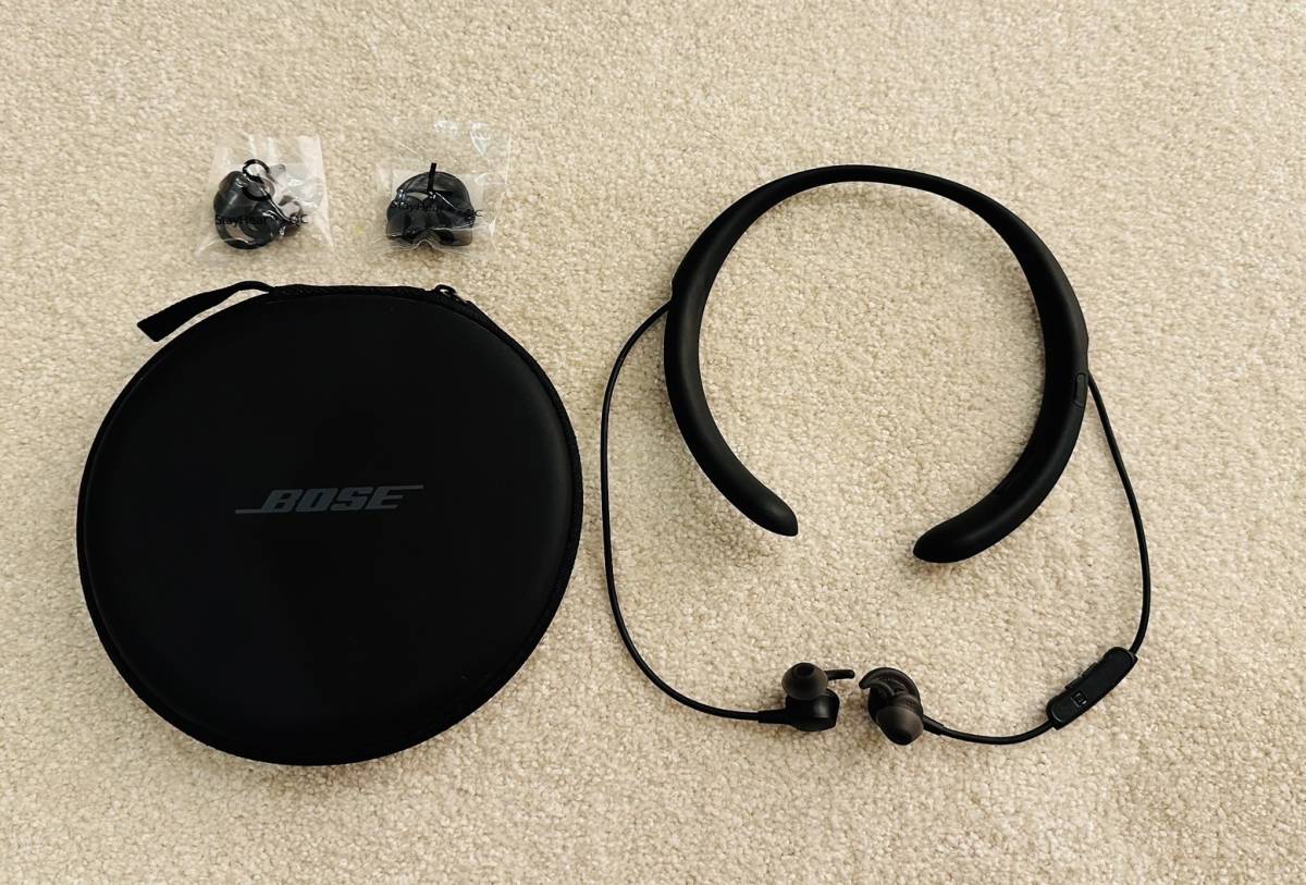 送料無料/美品 BOSE QuietControl 30 wireless headphones ワイヤレスイヤホン ノイズキャンセリング マイク QC30 ボーズ 動作確認品_画像1