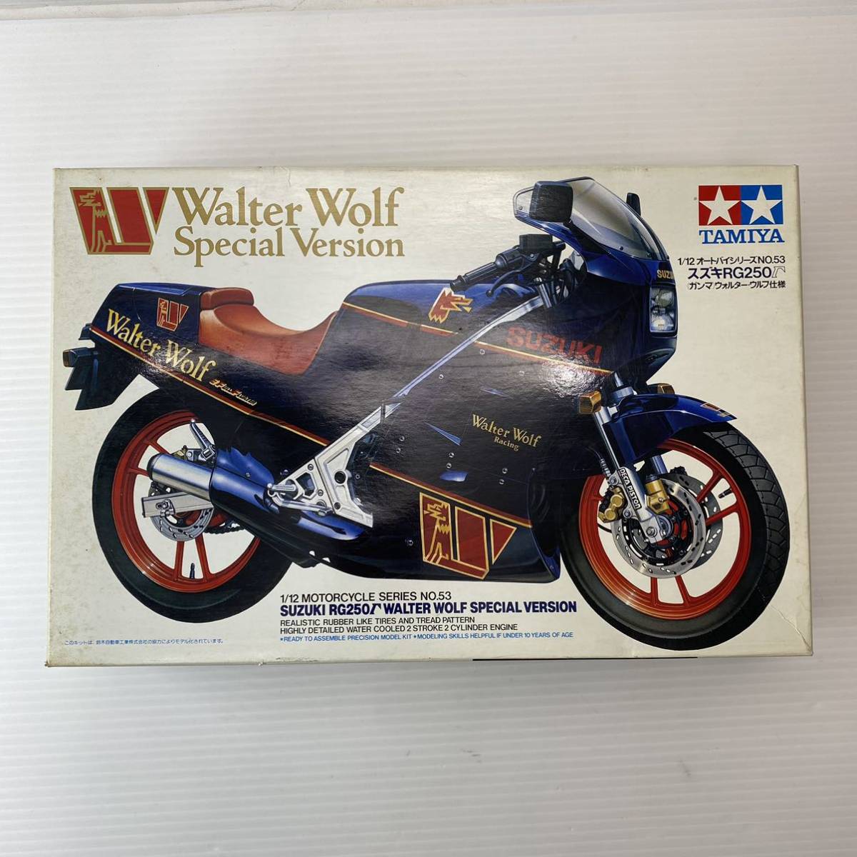 TAMIYA Tamiya plastic model Suzuki RG250γ Gamma Walter Wolf Walter Wolf 1/12 size not yet constructed motorcycle bike model that time thing 