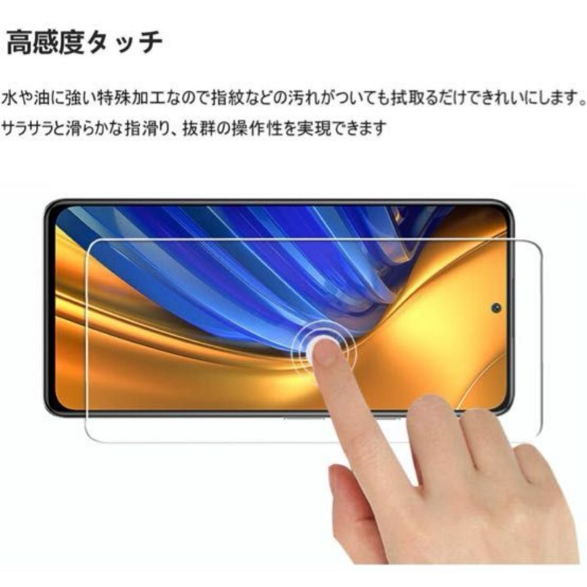 Xiaomi Poco F4 5G ガラスフィルム + レンズ保護 各2枚入り フィルム 強化ガラス カメラ Xiaomi