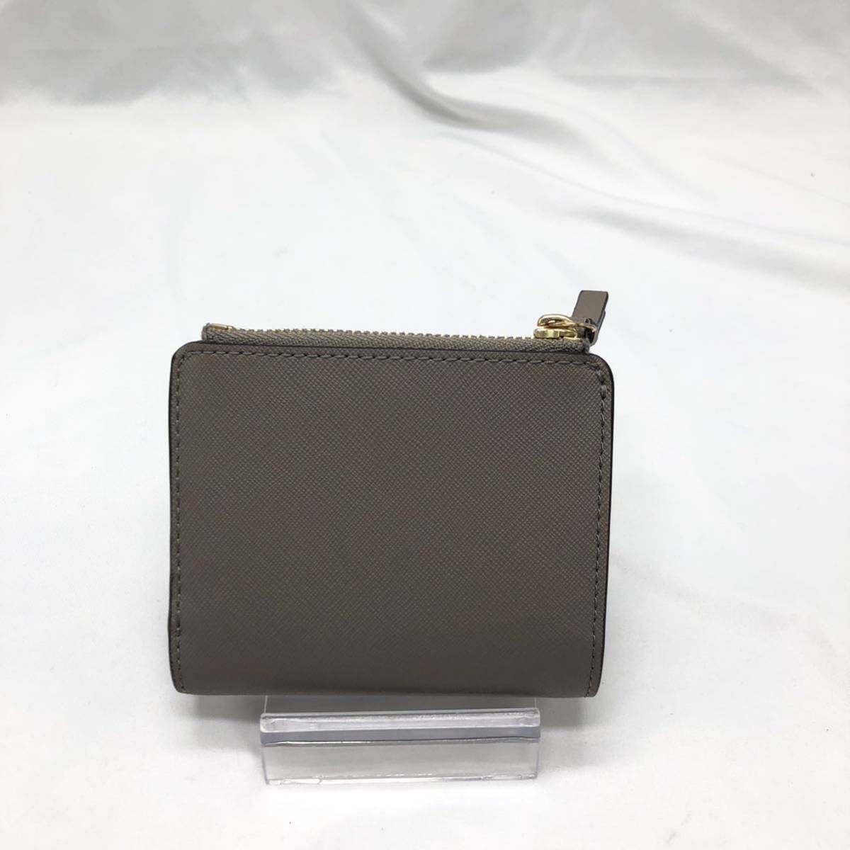 【美品】トリーバーチ TORY BURCH 財布 グレー 二つ折り財布 コインケース KN-UW68_画像4