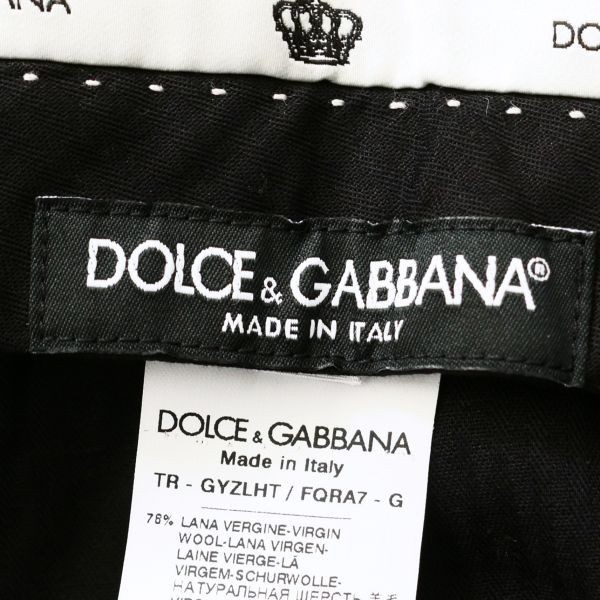 dp231●DOLCE & GABBANA●ドルチェ＆ガッバーナ●ウールカシミヤ混デザインパンツ●50●ドルガバ_画像9