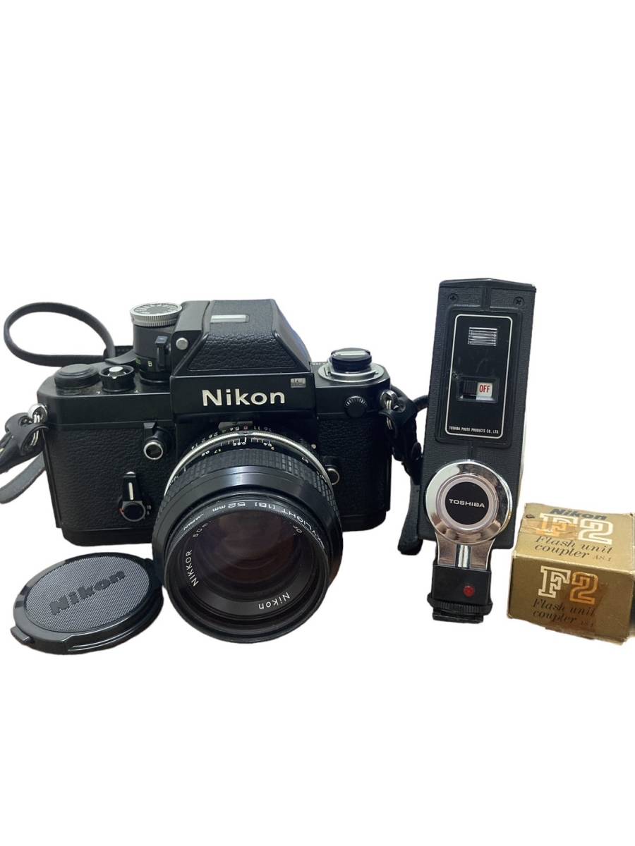 【C】ニコン　Nikon　F2　ストロボセット　ブラックボディ　フィルムカメラ　動作未確認　一眼レフ_画像1