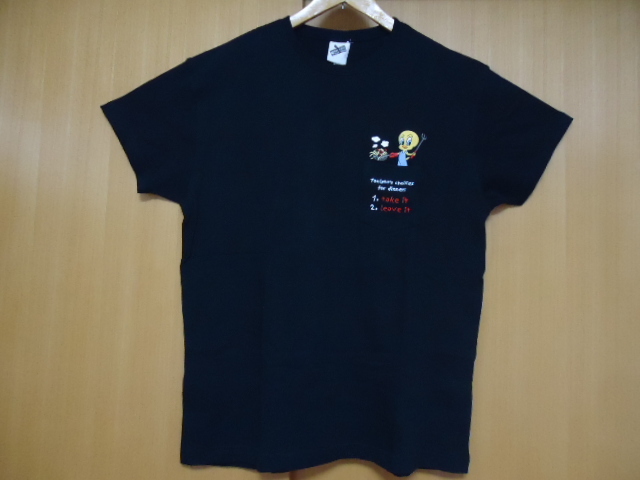  prompt decision US 2001 year made Looney Tunes tui-ti T-shirt black color M new goods unused goods wa-na- Brothers 