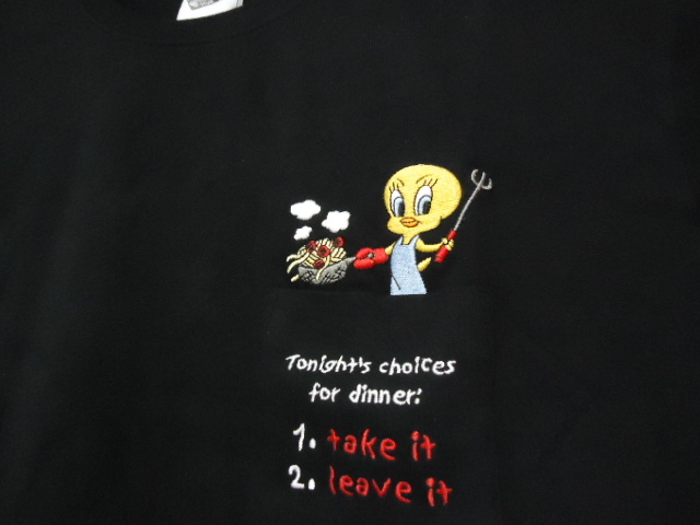  prompt decision US 2001 year made Looney Tunes tui-ti T-shirt black color M new goods unused goods wa-na- Brothers 