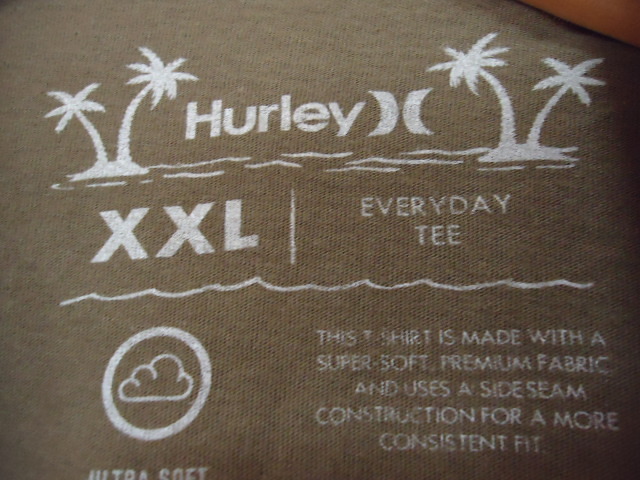 即決　ハワイ　Hurley　ハーレー　ALOHA　Ｔシャツ　モスグリーン色　XＸＬ_画像6