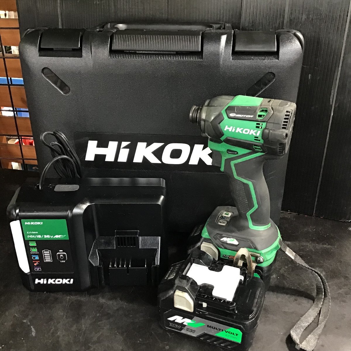 【中古品 / 動作品】★ハイコーキ(HIKOKI ※旧:日立工機) コードレスインパクトドライバー WH36DC(2XP)【格安出品♪】の画像1