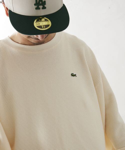 【LACOSTE × JOURNAL STANDARD relume】 別注 オーバーサイズ ヘビーピケ L/S Tシャツ4_画像2