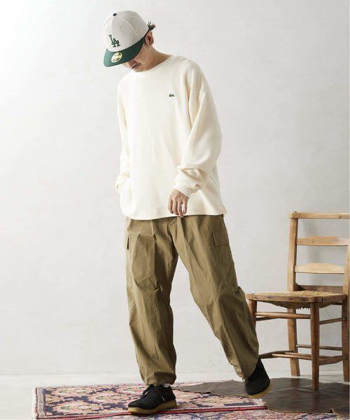 【LACOSTE × JOURNAL STANDARD relume】 別注 オーバーサイズ ヘビーピケ L/S Tシャツ4