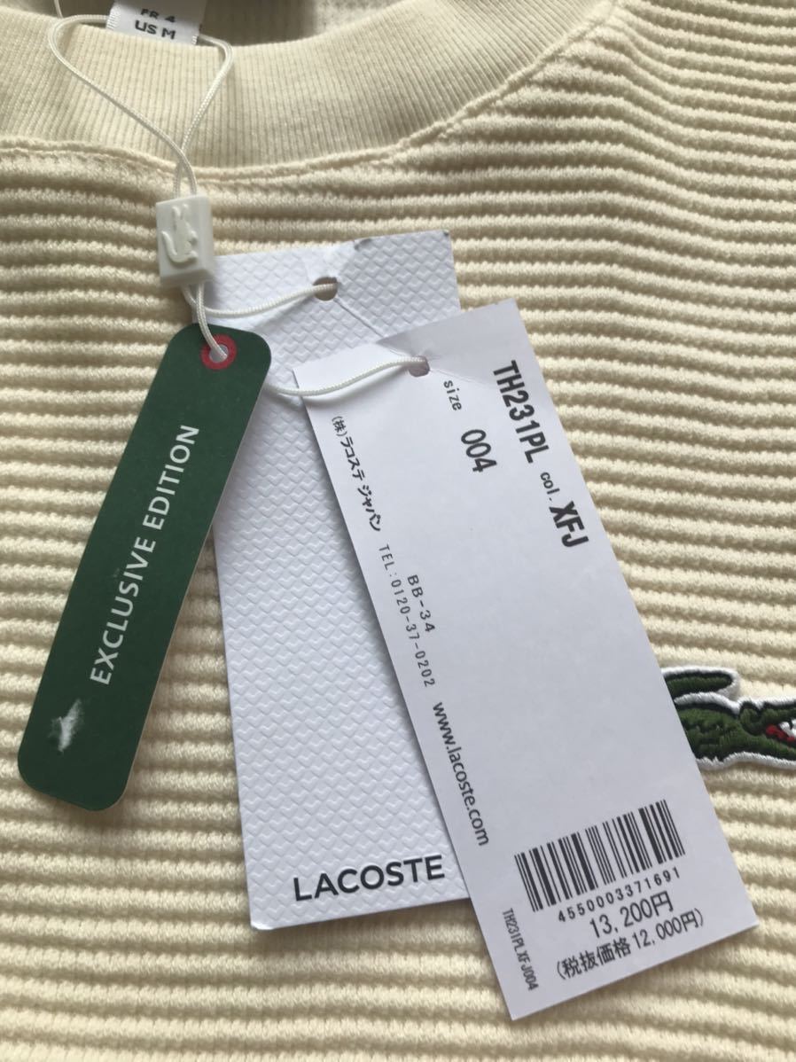 【LACOSTE × JOURNAL STANDARD relume】 別注 オーバーサイズ ヘビーピケ L/S Tシャツ4_画像7