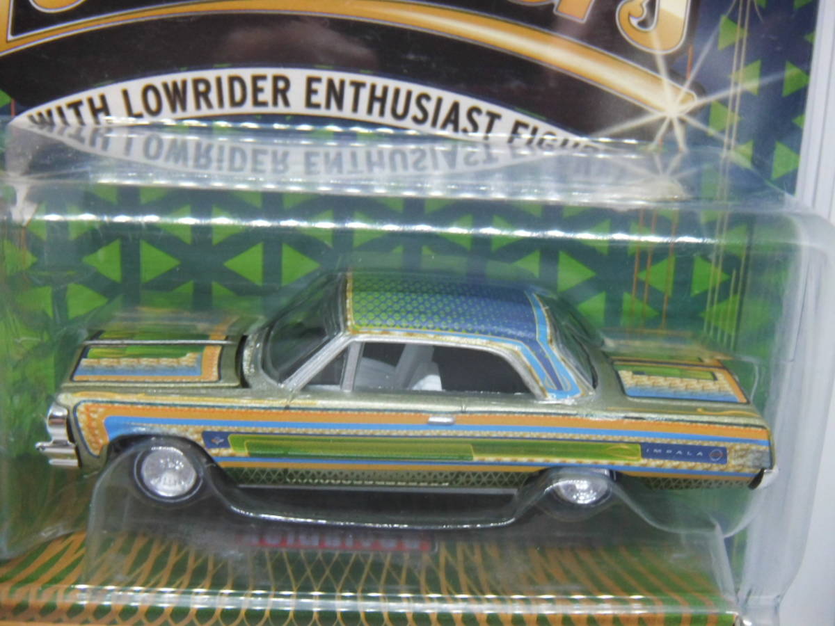 3600台限定 RACING CHAMPIONS MIJO EXCLUSIVES レーシングチャンピオン Mijo 1/64 1964 シボレー インパラ with フィギュア Lowriders_画像3