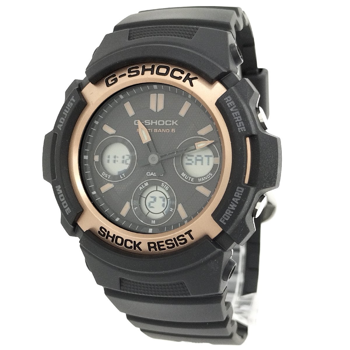 ●未使用 CASIO カシオ G-SHOCK AWG-M100SF メンズ 腕時計 ブラック文字盤 電波ソーラー[ne]u503の画像1