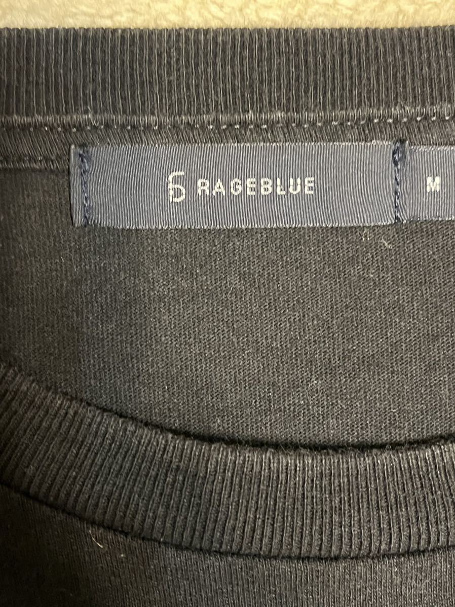 RAGE BLUE レイジブルー　KANGOL　カンゴール　長袖Tシャツ　ロンT　ロングスリーブTシャツ　ビッグサイズ　黒ロンT