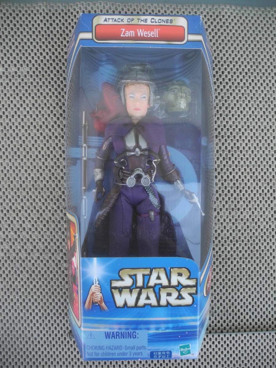 【新品未開封】CATTACK OF THE CLONES Zam Weswll トミー スターウォーズ ザム・ウェセル フィギュア レトロ 昭和 当時_画像1