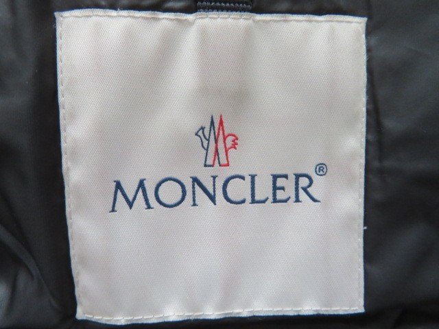 M01 MONCLER モンクレール ビーズ/ウエストベルト ロングダウン ジャケット ジャパンタグ サイズ4 ブラック_画像8