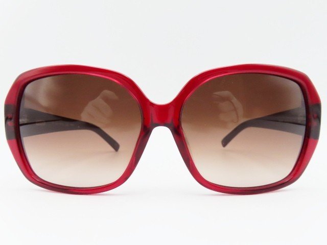 K01 прекрасный товар FENDI Fendi боковой Zucca Logo пластиковая оправа солнцезащитные очки FS5302A бордо 