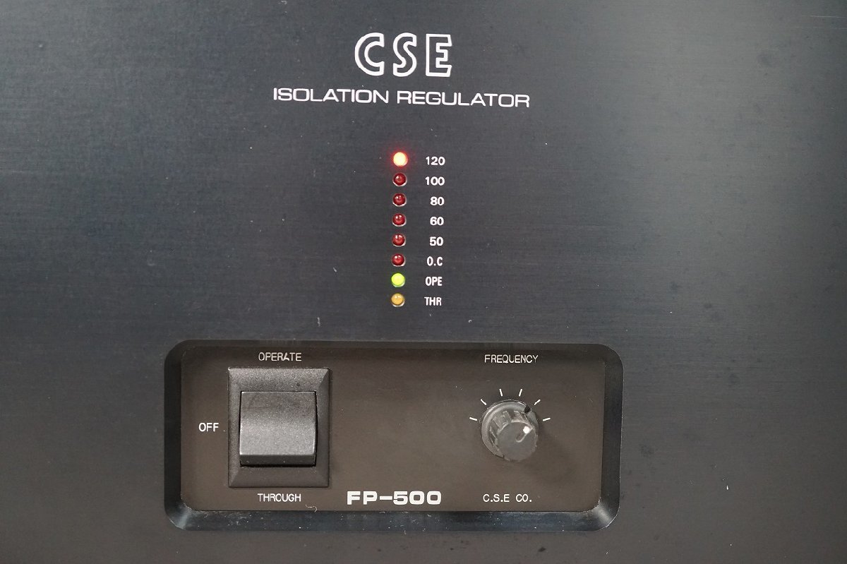 [NZ] [A4014914] CSE FP-500 500W ISOLATION REGULATOR アイソレーションレギュレーター クリーン電源_画像3