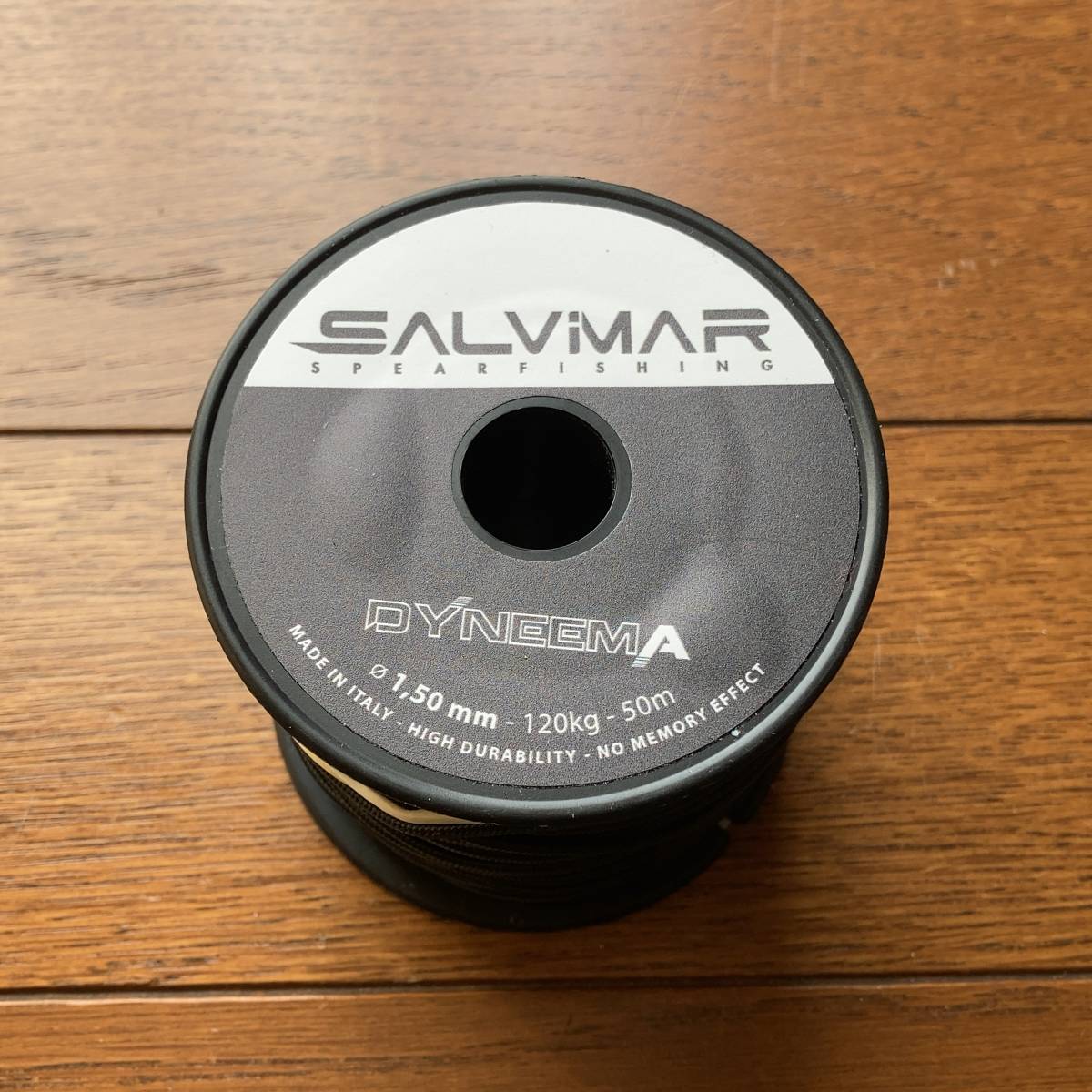 SALVIMAR(サルビマー)純正ダイニーマライン 黒 1.5mm 50m巻き★素潜り手銛魚突き